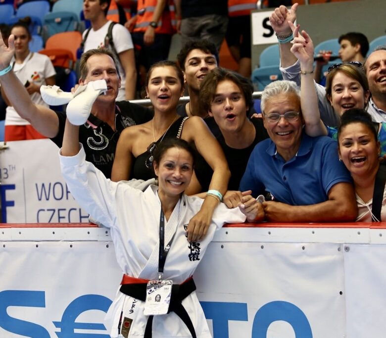 Sandra na haar terugkeer naar karate