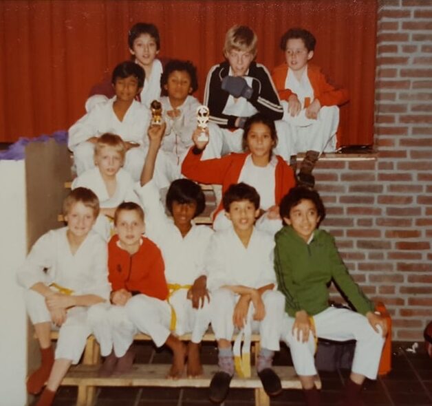 Sandra tijdens haar jaren in de budosport