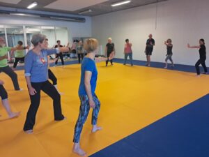 stemgebruik en een stevige houding bij zelfverdediging senioren