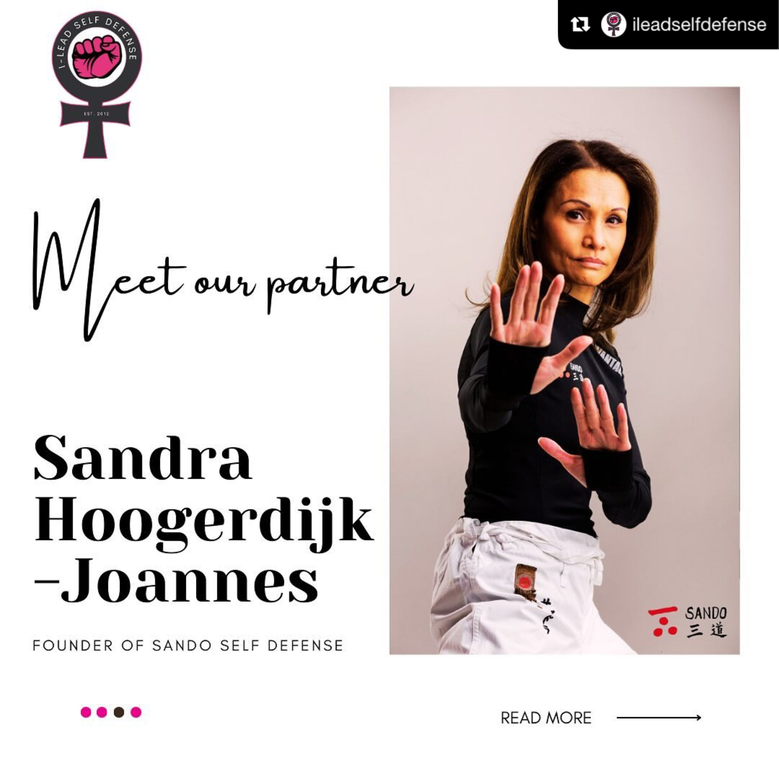 SANDO in de media internationale samenwerking i-LEAD self defense
