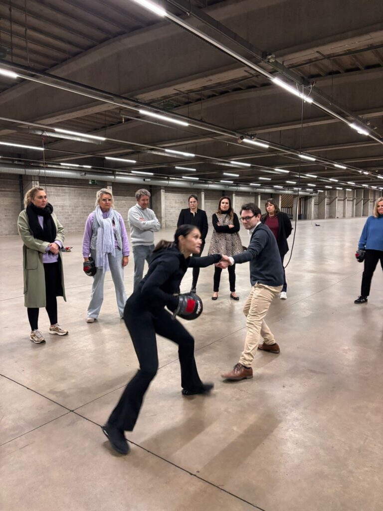 zelfverdediging voor medewerkers tijdens SANDO workshop veiligheid op het werk