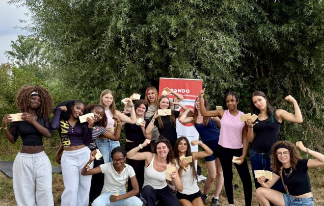 SANDO workshop zelfverdediging en weerbaarheid voor jongeren tijdens Summer Camp RedFox 2026