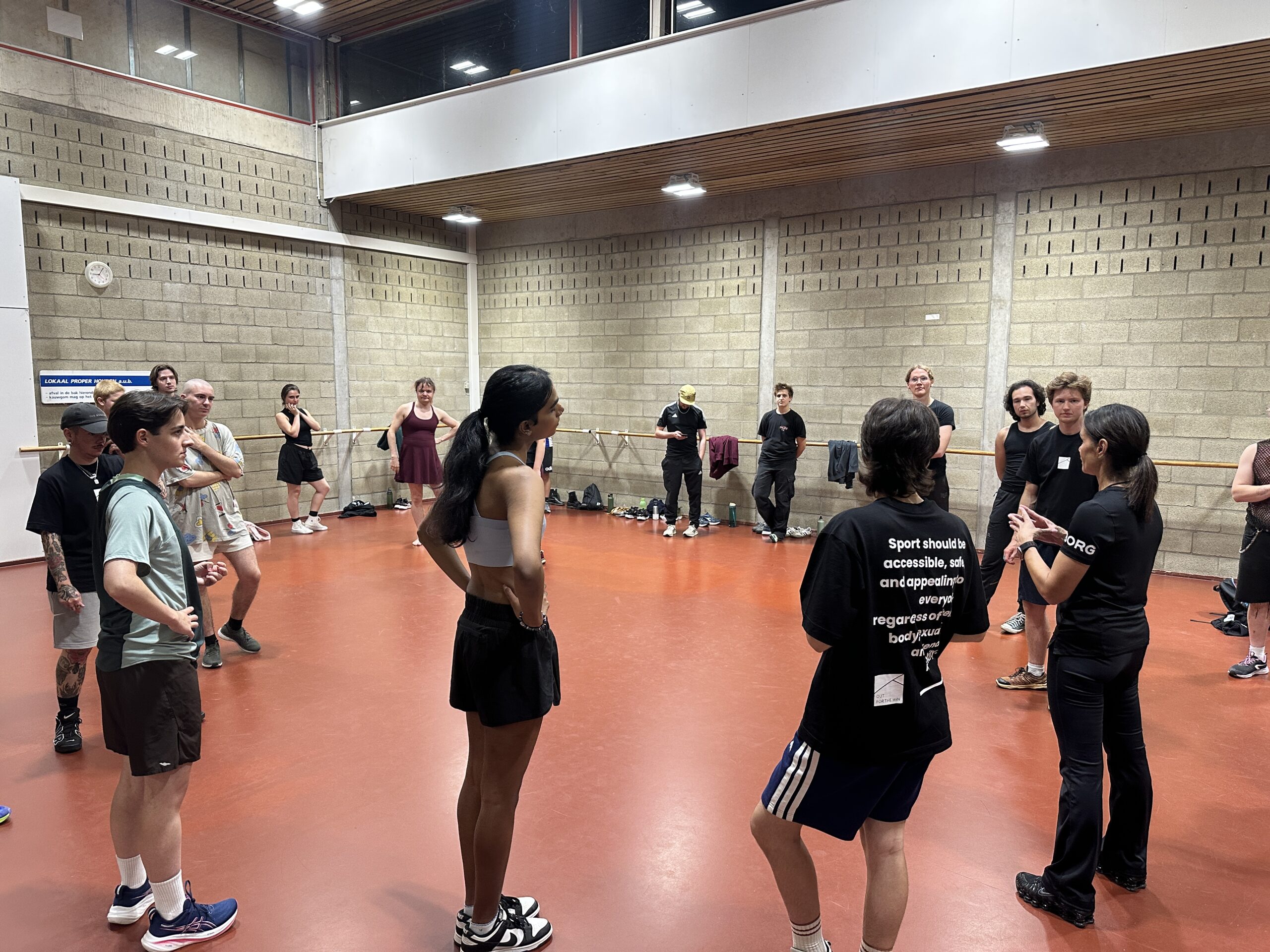 Sfeer tijdens SANDO workshop op het Out For The Win Sportweekend